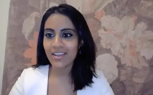 Krithika Varagur discusses her book at a virtual Talks @ Pulitzer on April 27, 2020.