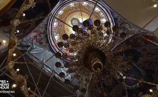 Religion and nationalism are key factors in preventing peace in the Balkans. Image by the PBS NewsHour. Serbia, 2018.