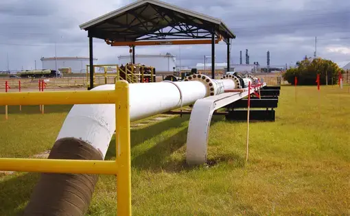 The Edmonton Terminal on Canada's Trans Mountain Pipeline. Image courtesy Jillian Kestler-D’Amours and Megan O’Toole/ Al Jazeera. Canada, 2019.