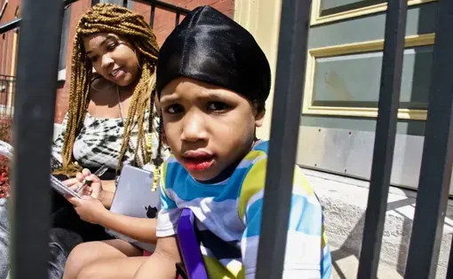 Courtnesha Rogers says Angelo (pictured), Angele and Angelino want to be around people. "They don't understand why they can't see their friends." Image by Wiley Price / St. Louis American. United States, 2020.