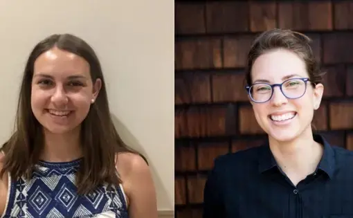 Winners of the Beyond War Campus Consortium Reporting Fellowship competition: Julia Canney and Sarah Hoenicke