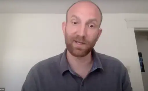 Pulitzer Center grantee and New Yorker contributing writer Luke Mogelson speaks during the May 27, 2020, Talks @ Pulitzer.