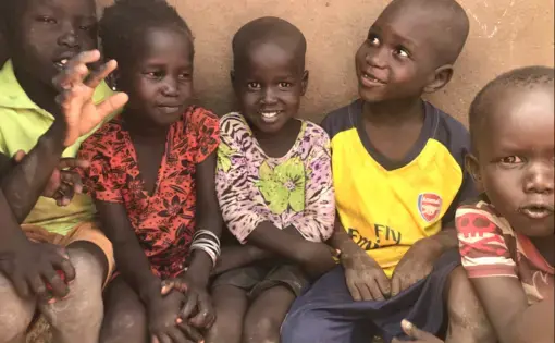 Children in Kakuma refugee camp. Image by Jaime Joyce. Kenya, 2018.