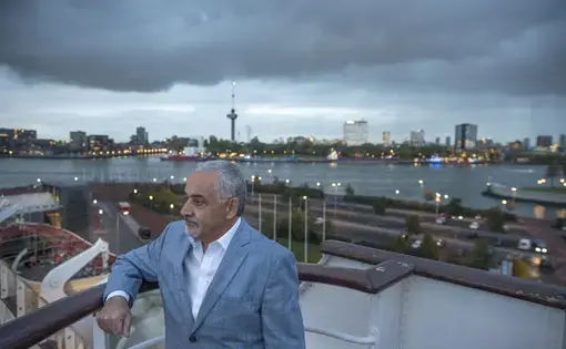 Ghassan Korban, executive director of the New Orleans Sewerage &amp; Water Board, on a recent visit to Rotterdam, the Netherlands, to learn about Dutch strategies for water management. Image by Chris Granger. Netherlands, undated.