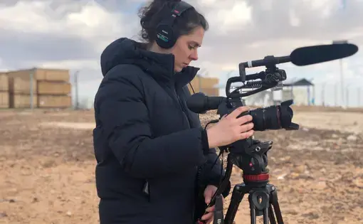 Melanie Saltzman in the field. Image courtesy of Melanie Saltzman. 2019.