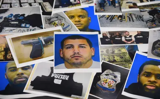 When seven officers from the Gun Trace Task Force were arrested in 2017, the sprawling case was shocking. Plainclothes officers targeted people, stole hundreds of thousands of dollars, lied about overtime and also conducted searches without warrants. Image by Kevin Richardson. United States, 2019.