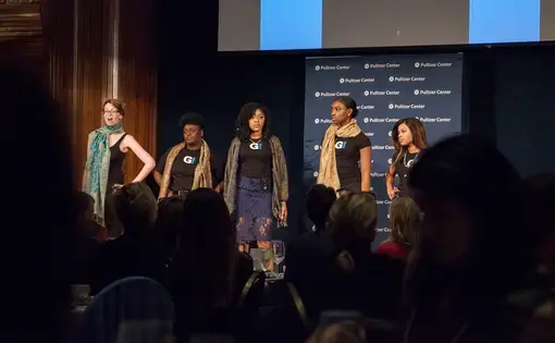 Girl Be Heard performing at the Gender Lens conference. Image by Jin Ding. United States, 2017.