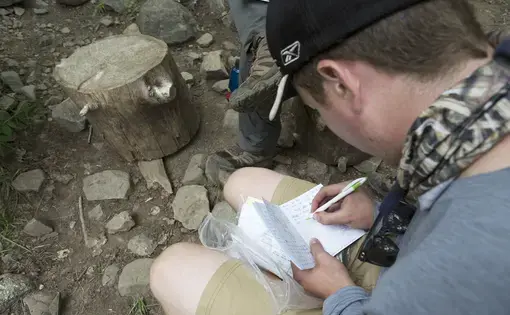 A Philmont Scout Ranch hiker writes in his Passport Journal