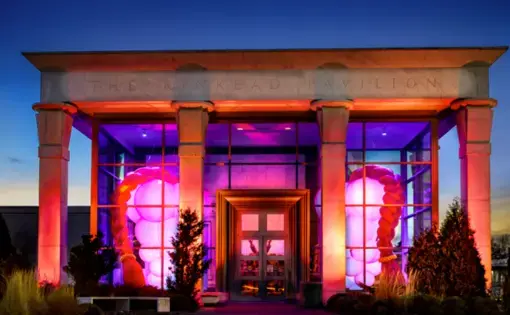 Kinkead Pavilion entrance within the Krannert Art Museum. Image by Fred Zwicky. United States, undated.