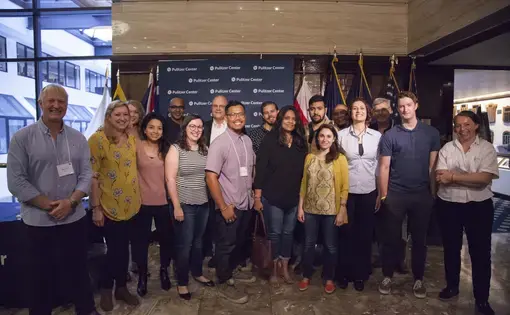 The Pulitzer Center's HEFAT grantees and trainers. Image by Jin Ding. United States, 2018.