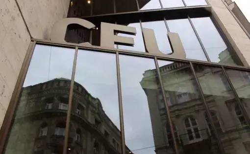 Central European University, a graduate- and doctorate-level school located in Budapest, recently lost its accreditation after a government education reform. Now, the school will move the Vienna in fall of 2019. Image by Laura Butterbrodt. Hungary, 2019.