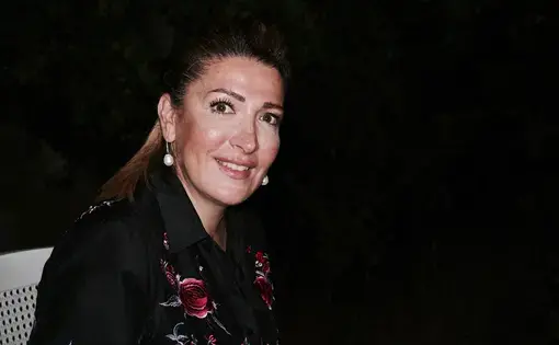 Jbeily smiles at the camera despite the July heat of Amman. Image by Aman Madan. Jordan, 2017.