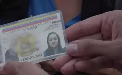 Identification of a women who has been walking and hitchhiking with her family for over two days. Image from video.