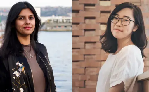 2020 Persephone Miel Fellows Alizeh Kohari (left) and Hsiuwen Liu (right). Images courtesy of Alizeh Kohari and Hsiuwen Liu.