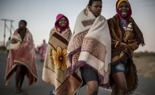 Young women in KwaZulu-Natal, South Africa: where in some communities, 15-year-old girls have an 80% chance of acquiring HIV in their lifetime. Image courtesy of Marco Longari/AFP/Getty Images. South Africa, 2016.
