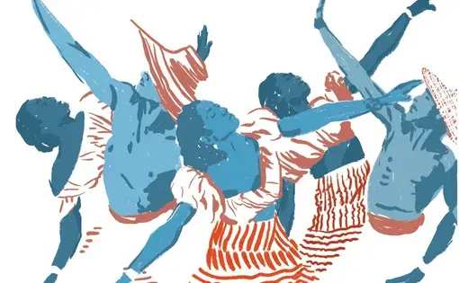 Katherine Dunham left a legacy in East St. Louis. Illustration by Evan Sult.
