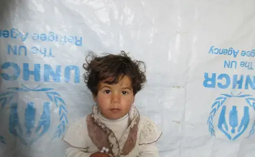 This photo of a Syrian refugee girl was taken by Syrian-born pediatric neurologist Tarif Bakdash. Image by Mark Hoffman. Jordan, 2016.