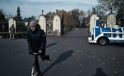 Scooters in Mezhyhirya Ukraine