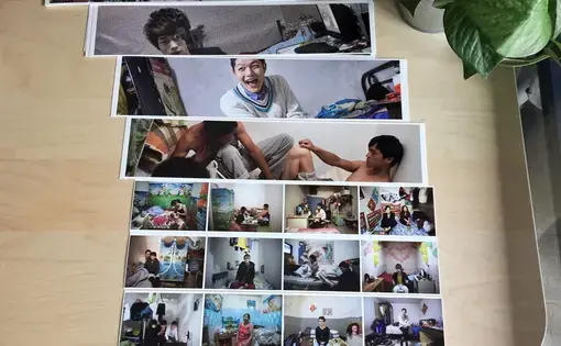 The prints sent by the Biennale team, of Sim Chi Yin's "Rat Tribe" project. China, 2017.