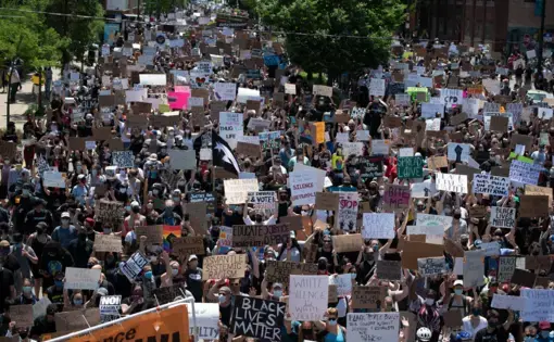 Chicago, Illinois, June 6, 2020: Black Lives Matter protest. Image by ryanbphotography / Shutterstock. United States, 2020.