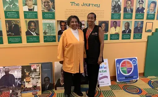Peggy Montes and her daughter Pia opened the Bronzeville Children's Museum in 1998. Image by Arionne Nettles. United States, undated.
