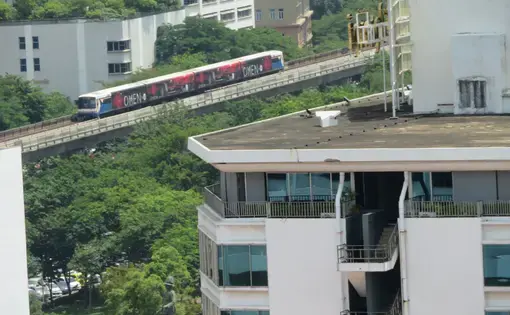 The Skytrain in central Bangkok, part of the the city's mass transit. Image by Richard Bernstein. Thailand, 2017. The Skytrain in central Bangkok, part of the the city's mass transit. Image by Richard Bernstein. Thailand, 2017.