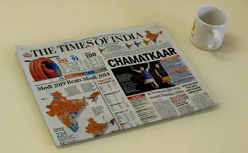 The Times of India. Image by Homesh Nasre / Shutterstock.com. India, 2019.
