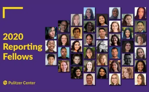 Congratulations to the 2020 Pulitzer Center Reporting Fellows. Graphic by Lucy Crelli.
