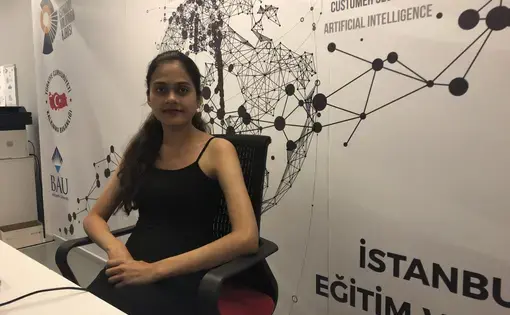 Nageen Asif, a third year computer engineering student at Bahcesehir University. Image by Shirin Alhroob. Turkey, 2019.
