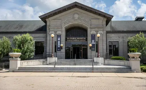 Views of Chicago’s DuSable Museum of African American History on July 22, 2020, as it stands empty due to COVID-19 closures. Image by Manuel Martinez / WBEZ. United States, 2020.