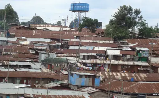 Kibera slum in nairobi, Kenya. Image by Henry Owino. Kenya, undated.