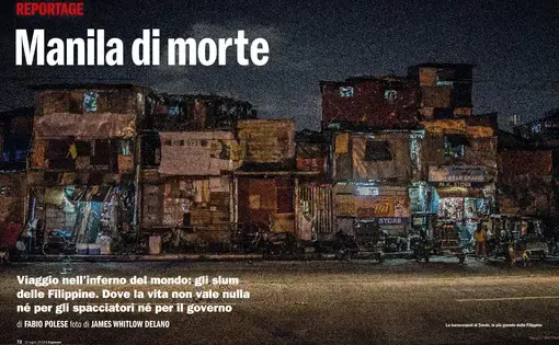 Vast slums in Navotas, adjacent to the vast slums of Tondo, sit next to the vast slums of Malabon—and so it goes. The "War on Drugs" is a de facto war on the poor, the segment of Philippine society who had hoped that Duterte, the people's president, would  have lifted them up.  Now their slums have become killing fields.  Image by James Whitlow Delano. Philippines, 2018.