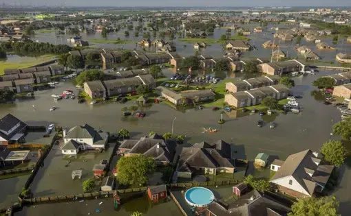 Flooding in Texas following Hurricane Harvey. Image by George Steinmetz. United States, 2018.