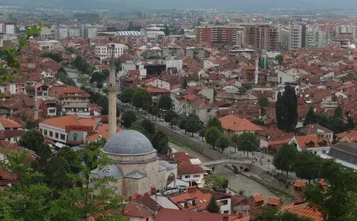 Overlooking the historic city of Prizren, known as the cultural capital of Kosovo. Image by A.J. Naddaff. Kosovo, 2018. Overlooking the historic city of Prizren, known as the cultural capital of Kosovo. Image by A.J. Naddaff. Kosovo, 2018.