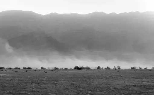 The salty wind around the Lake Bakhtegan contributes to the poor health of many who live in the vicinity. Image by Ako Salemi. Iran, 2016.