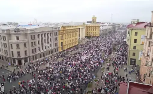 Protests continue in Belarus.