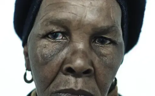 Orianda during her frequent visits to the clinic for tuberculosis treatment. Image by Misha Friedman. South Africa, 2013.