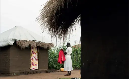 Betty Omina discovered that she was HIV positive when she reached the refugee settlements in Uganda. Image by Adriane Ohanesian. Uganda, 2019.