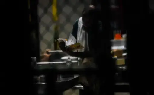 A detainee at Guantánamo Bay. The court’s decision may have implications for the 9/11 trial at Guantánamo. Image by Doug Mills/The New York Times. United States, undated.