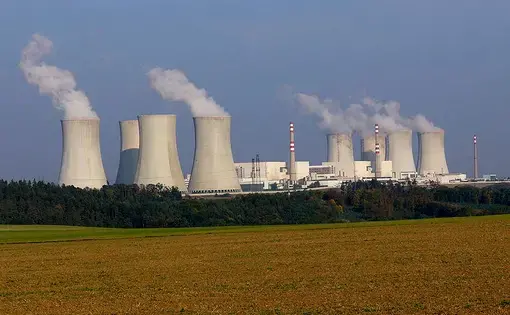 The Dukovany Nuclear Power Station. Image courtesy of Wikimedia Media Commons. Czech Republic, 2017.