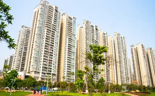 Residential apartments in Guangzhou, China. Image by GuoZhongHua / Shutterstock. China, undated.