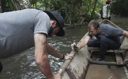 The Dateline team pushed deeper into the Darien jungle. Image by Carlos Villalon. Colombia, 2016.