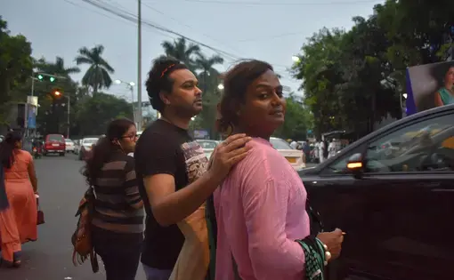 Sintu and her friend Rajdeep are both members of Anandam, an LGBTQ organization in Kolkata. Image by Siyona Ravi. India, 2017.