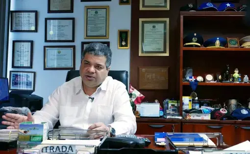 Javier Carrillo, director general of Panama’s National Migration Service, at his office in Panama City, Panama. Still image from video by Jose Antonio Iglesias.