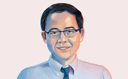 “I am now fascinated with bats [but] I am still not an animal fan,” says Linfa Wang of the Duke-NUS Medical School. Illustration by Katty Huertas / Science. United States, undated.