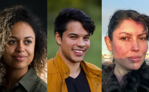 From left to right: Sarahbeth Maney, Eli Hiller, and Joana Toro: the 2020 Eyewitness Photojournalism Grant recipients. Photos courtesy of the grantees.