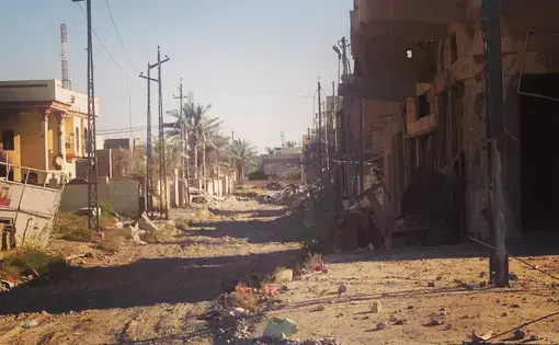 Fallujah city. Iraq, 2016. Image by Jane Ferguson.