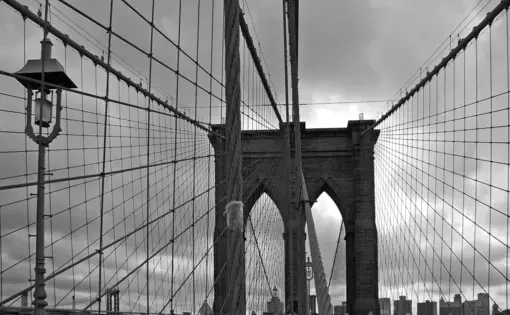 Brooklyn Bridge, New York. Image by  justobjects / Shutterstock. United States, undated.