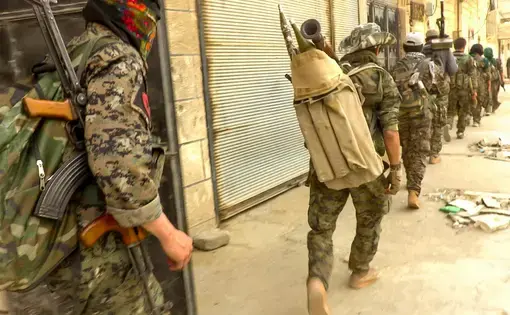 Fighting in Tabqa has displaced thousands of people. Image courtesy Wikimedia Commons. Syria, 2017.