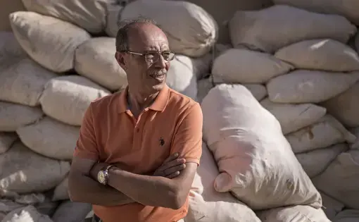 ICARDA associate scientist Ali Shehadeh tried to negotiate with rebel groups to maintain ICARDA's seed collection in Syria after the war broke out. Image by Jacob Russell. Lebanon, 2016.